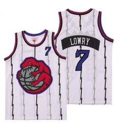Raptors 7 Kyle Lowry White Retro Jersey 1 Raptors 7 Kyle Lowry White Retro Jersey 1