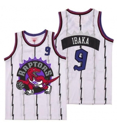 Raptors 9 Serge Ibaka White Big Logo Retro Jersey Raptors 9 Serge Ibaka White Big Logo Retro Jersey