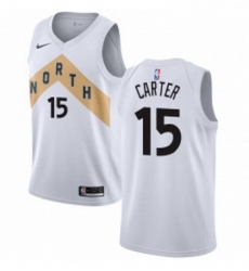 Womens Nike Toronto Raptors 15 Vince Carter Swingman White NBA Jersey City Edition Womens Nike Toronto Raptors 15 Vince Carter Swingman White NBA Jersey City Edition