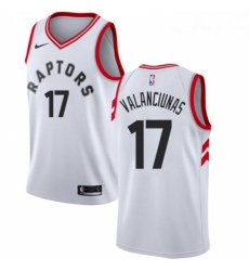Womens Nike Toronto Raptors 17 Jonas Valanciunas Swingman White NBA Jersey Association Edition Womens Nike Toronto Raptors 17 Jonas Valanciunas Swingman White NBA Jersey Association Edition