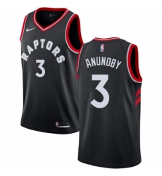 Womens Nike Toronto Raptors 3 OG Anunoby Authentic Black Alternate NBA Jersey Statement Edition Womens Nike Toronto Raptors 3 OG Anunoby Authentic Black Alternate NBA Jersey Statement Edition