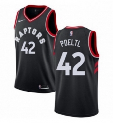 Womens Nike Toronto Raptors 42 Jakob Poeltl Authentic Black Alternate NBA Jersey Statement Edition Womens Nike Toronto Raptors 42 Jakob Poeltl Authentic Black Alternate NBA Jersey Statement Edition
