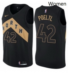 Womens Nike Toronto Raptors 42 Jakob Poeltl Swingman Black NBA Jersey City Edition Womens Nike Toronto Raptors 42 Jakob Poeltl Swingman Black NBA Jersey City Edition