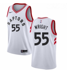 Womens Nike Toronto Raptors 55 Delon Wright Authentic White NBA Jersey Association Edition Womens Nike Toronto Raptors 55 Delon Wright Authentic White NBA Jersey Association Edition