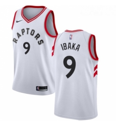 Womens Nike Toronto Raptors 9 Serge Ibaka Authentic White NBA Jersey Association Edition Womens Nike Toronto Raptors 9 Serge Ibaka Authentic White NBA Jersey Association Edition