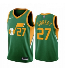 Men Utah Jazz 27 Rudy Gobert Green NBA Swingman 2020 21 Earned Edition Jersey Men Utah Jazz 27 Rudy Gobert Green NBA Swingman 2020 21 Earned Edition Jersey