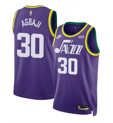 Men Utah Jazz 30 Ochai Agbaji Purple 2023 Classic Edition Stitched Basketball Jersey Men Utah Jazz 30 Ochai Agbaji Purple 2023 Classic Edition Stitched Basketball Jersey
