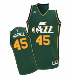 Mens Adidas Utah Jazz 45 Donovan Mitchell Swingman Green Alternate NBA Jersey Mens Adidas Utah Jazz 45 Donovan Mitchell Swingman Green Alternate NBA Jersey