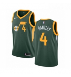 Mens Nike Utah Jazz 4 Adrian Dantley Green Swingman Jersey Earned Edition