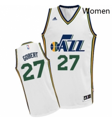 Womens Adidas Utah Jazz 27 Rudy Gobert Swingman White Home NBA Jersey Womens Adidas Utah Jazz 27 Rudy Gobert Swingman White Home NBA Jersey