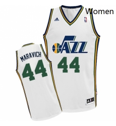 Womens Adidas Utah Jazz 44 Pete Maravich Swingman White Home NBA Jersey Womens Adidas Utah Jazz 44 Pete Maravich Swingman White Home NBA Jersey