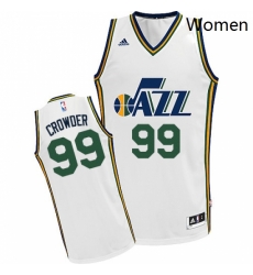 Womens Adidas Utah Jazz 99 Jae Crowder Swingman White Home NBA Jersey Womens Adidas Utah Jazz 99 Jae Crowder Swingman White Home NBA Jersey