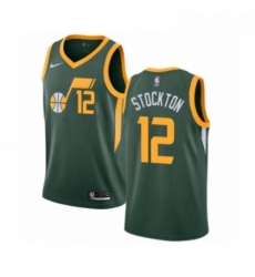 Womens Nike Utah Jazz 12 John Stockton Green Swingman Jersey Earned Edition Womens Nike Utah Jazz 12 John Stockton Green Swingman Jersey Earned Edition