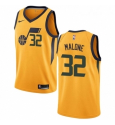 Womens Nike Utah Jazz 32 Karl Malone Swingman Gold NBA Jersey Statement Edition Womens Nike Utah Jazz 32 Karl Malone Swingman Gold NBA Jersey Statement Edition