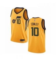 Womens Utah Jazz 10 Mike Conley Swingman Gold Basketball Jersey Statement Edition Womens Utah Jazz 10 Mike Conley Swingman Gold Basketball Jersey Statement Edition