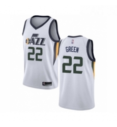 Womens Utah Jazz 22 Jeff Green Swingman White Basketball Jersey Association Edition Womens Utah Jazz 22 Jeff Green Swingman White Basketball Jersey Association Edition