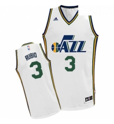 Youth Adidas Utah Jazz 3 Ricky Rubio Swingman White Home NBA Jersey Youth Adidas Utah Jazz 3 Ricky Rubio Swingman White Home NBA Jersey