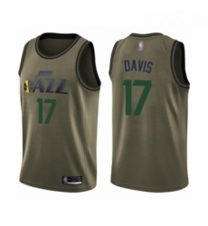 Youth Utah Jazz 17 Ed Davis Swingman Green Salute to Service Basketball Jersey Youth Utah Jazz 17 Ed Davis Swingman Green Salute to Service Basketball Jersey