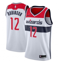 Men Nike Washington Wizards 12 Jerome Robinson White Association Edition NBA Swingman Jersey Men Nike Washington Wizards 12 Jerome Robinson White Association Edition NBA Swingman Jersey