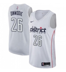 Men Nike Washington Wizards 26 Spencer Dinwiddie White NBA Swingman City Edition Jersey Men Nike Washington Wizards 26 Spencer Dinwiddie White NBA Swingman City Edition Jersey