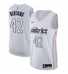 Men Nike Washington Wizards 42 Davis Bertans White NBA Swingman City Edition Jersey Men Nike Washington Wizards 42 Davis Bertans White NBA Swingman City Edition Jersey
