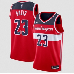 Men Washington Wizards  Anthony Davis Red 2026 Icon Edition Stitched Basketball Jersey