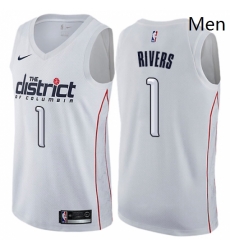 Mens Nike Washington Wizards 1 Austin Rivers Swingman White NBA Jersey City Edition Mens Nike Washington Wizards 1 Austin Rivers Swingman White NBA Jersey City Edition