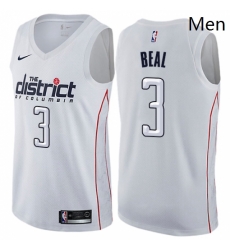 Mens Nike Washington Wizards 3 Bradley Beal Authentic White NBA Jersey City Edition Mens Nike Washington Wizards 3 Bradley Beal Authentic White NBA Jersey City Edition