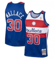 Mitchell Ness Royal Ben Wallace Royal Washington Bullets 1996 97 Hardwood Classics Swingman Jersey Mitchell Ness Royal Ben Wallace Royal Washington Bullets 1996 97 Hardwood Classics Swingman Jersey