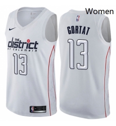 Womens Nike Washington Wizards 13 Marcin Gortat Swingman White NBA Jersey City Edition Womens Nike Washington Wizards 13 Marcin Gortat Swingman White NBA Jersey City Edition