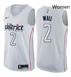Womens Nike Washington Wizards 2 John Wall Swingman White NBA Jersey City Edition Womens Nike Washington Wizards 2 John Wall Swingman White NBA Jersey City Edition