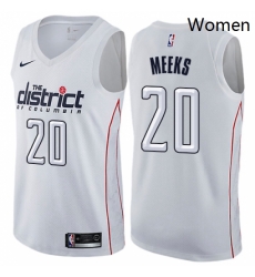 Womens Nike Washington Wizards 20 Jodie Meeks Swingman White NBA Jersey City Edition Womens Nike Washington Wizards 20 Jodie Meeks Swingman White NBA Jersey City Edition