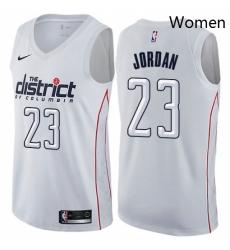 Womens Nike Washington Wizards 23 Michael Jordan Swingman White NBA Jersey City Edition Womens Nike Washington Wizards 23 Michael Jordan Swingman White NBA Jersey City Edition