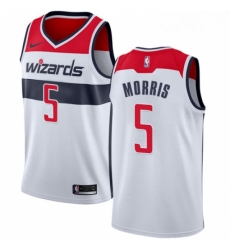 Womens Nike Washington Wizards 5 Markieff Morris Swingman White Home NBA Jersey Association Edition Womens Nike Washington Wizards 5 Markieff Morris Swingman White Home NBA Jersey Association Edition