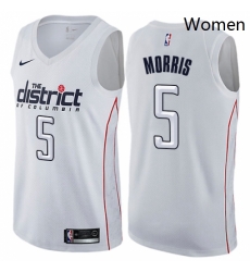 Womens Nike Washington Wizards 5 Markieff Morris Swingman White NBA Jersey City Edition Womens Nike Washington Wizards 5 Markieff Morris Swingman White NBA Jersey City Edition