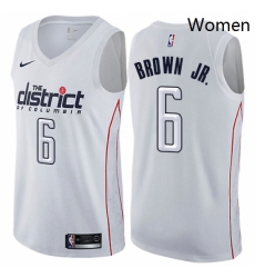 Womens Nike Washington Wizards 6 Troy Brown Jr Swingman White NBA Jersey City Edition Womens Nike Washington Wizards 6 Troy Brown Jr Swingman White NBA Jersey City Edition