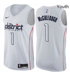 Youth Nike Washington Wizards 1 Chris McCullough Swingman White NBA Jersey City Edition Youth Nike Washington Wizards 1 Chris McCullough Swingman White NBA Jersey City Edition