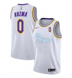 Lakers 0 Kyle Kuzma White 2020 2021 New City Edition Nike Swingman Jersey Lakers 0 Kyle Kuzma White 2020 2021 New City Edition Nike Swingman Jersey