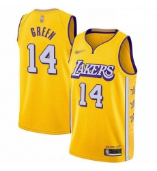 Lakers 14 Danny Green Gold Basketball Swingman City Edition 2019 20 Jersey Lakers 14 Danny Green Gold Basketball Swingman City Edition 2019 20 Jersey