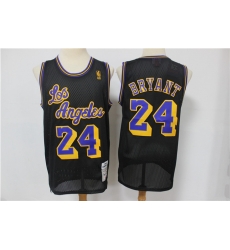 Lakers 24 Kobe Bryant Black Hardwood Classics Mesh Jersey Lakers 24 Kobe Bryant Black Hardwood Classics Mesh Jersey