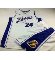 Lakers #24 Kobe Bryant White 2015 2016 Christmas Day A Set Stitched NBA Jersey Lakers #24 Kobe Bryant White 2015 2016 Christmas Day A Set Stitched NBA Jersey