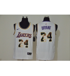 Lakers 24 Kobe Bryant White Fashion Swingman Jersey Lakers 24 Kobe Bryant White Fashion Swingman Jersey