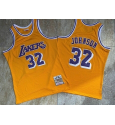 Lakers 32 Magic Johnson Yellow 1984 85 Hardwood Classics Jersey Lakers 32 Magic Johnson Yellow 1984 85 Hardwood Classics Jersey