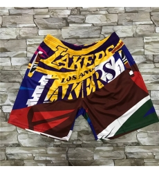 Lakers Color Big Face With Pocket Swingman Shorts Lakers Color Big Face With Pocket Swingman Shorts