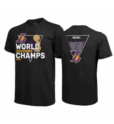 Los Angeles Lakers 2020 NBA Finals Champs Tee Black Tri-Blend Los Angeles Lakers 2020 NBA Finals Champs Tee Black Tri-Blend