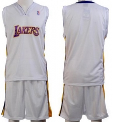 Los Angeles Lakers Blank White Jerseys&Shorts Los Angeles Lakers Blank White Jerseys&Shorts
