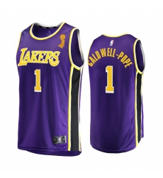 Los Angeles Lakers Kentavious Caldwell-Pope 2020 NBA Finals Champions Jersey Purple Replica Statement Los Angeles Lakers Kentavious Caldwell-Pope 2020 NBA Finals Champions Jersey Purple Replica Statement