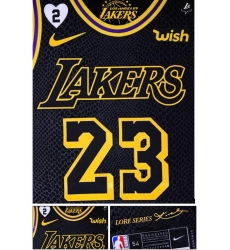 Men Lakers 23 Lebron James 2 Patch Kobe Bryant and his daughter black jersey Men Lakers 23 Lebron James 2 Patch Kobe Bryant and his daughter black jersey