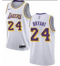 Men Lakers 24 Kobe Bryant White Nike Swingman Jersey Men Lakers 24 Kobe Bryant White Nike Swingman Jersey
