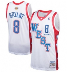 Men Lakers 8 Kobe Bryant White Throwback All Star Jersey Men Lakers 8 Kobe Bryant White Throwback All Star Jersey